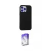ieg™ iPhone 15 Pro Max Kılıf Ahenk Serisi - Siyah Bilvis 5in1 3D Magic Cam Ekran Koruyucu