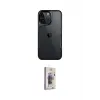 ieg™ iPhone 15 Pro Max Kılıf Akış Çizgi Koleksiyonu - Siyah Bilvis 3D Cam Ekran Koruyucu