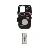 ieg™ iPhone 15 Pro Max Kılıf Akış Yansıma - Siyah Bilvis 3D Cam Ekran Koruyucu