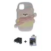 ieg™ iPhone 15 Pro Max Kılıf Akış Yansıma - Siyah Vanessa Magic Cam + Raze Metal Kamera Lens - LT