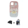 ieg™ iPhone 15 Pro Max Kılıf Akış Yansıma - Siyah Vanessa Magic Cam + Raze Metal Kamera Lens - LT