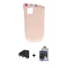ieg™ iPhone 15 Pro Max Kılıf Akış Yansıma - Siyah Vanessa Magic Cam + Raze Metal Kamera Lens - LT