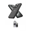 ieg™ iPhone 15 Pro Max Kılıf Atlas Form - Siyah Vanessa Magic Hayalet Cam