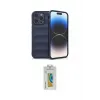 ieg™ iPhone 15 Pro Max Kılıf Atlas Koleksiyonu - Siyah Polymer Nano Ekran Koruyucu