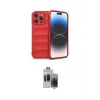 ieg™ iPhone 15 Pro Max Kılıf Atlas Koleksiyonu - Siyah Vanessa Magic Hayalet Cam