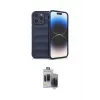 ieg™ iPhone 15 Pro Max Kılıf Atlas Koleksiyonu - Siyah Vanessa Magic Hayalet Cam