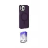 ieg™ iPhone 15 Pro Max Kılıf Çekirdek Modern Prime - Siyah Bilvis 5in1 3D Magic Cam Ekran Koruyucu
