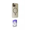 ieg™ iPhone 15 Pro Max Kılıf Çekirdek Modern Prime - Siyah Bilvis 5in1 3D Magic Cam Ekran Koruyucu