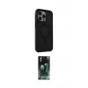 ieg™ iPhone 15 Pro Max Kılıf Çekirdek Yansıma Prime - Siyah 360 Mat Full Body Arka Koruyucu