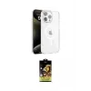ieg™ iPhone 15 Pro Max Kılıf Doruk Doku Özel Seri - Siyah Buffer Cam Ekran Koruyucu