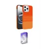 ieg™ iPhone 15 Pro Max Kılıf Doruk Serisi - Siyah Bilvis 5in1 3D Magic Cam Ekran Koruyucu