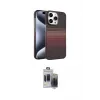 ieg™ iPhone 15 Pro Max Kılıf Doruk Serisi - Siyah Vanessa Magic Hayalet Cam