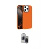 ieg™ iPhone 15 Pro Max Kılıf Doruk Serisi - Siyah Vanessa Magic Hayalet Cam