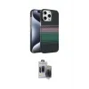 ieg™ iPhone 15 Pro Max Kılıf Doruk Serisi - Siyah Vanessa Magic Hayalet Cam