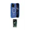 ieg™ iPhone 15 Pro Max Kılıf Eksen Çizgi - Siyah 360 Mat Full Body Arka Koruyucu