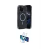 ieg™ iPhone 15 Pro Max Kılıf Eksen Çizgi - Siyah 3D Antistatik Seramik Nano Ekran Koruyucu