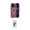 ieg™ iPhone 15 Pro Max Kılıf Eksen Çizgi - Siyah Bilvis 3D Mat Cam Ekran Koruyucu
