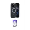 ieg™ iPhone 15 Pro Max Kılıf Eksen Çizgi - Siyah Bilvis 5in1 3D Magic Cam Ekran Koruyucu