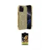 ieg™ iPhone 15 Pro Max Kılıf Eksen Çizgi - Siyah Buffer Cam Ekran Koruyucu