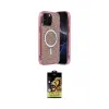 ieg™ iPhone 15 Pro Max Kılıf Eksen Çizgi - Siyah Buffer Cam Ekran Koruyucu