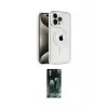 ieg™ iPhone 15 Pro Max Kılıf Eksen Form Koleksiyonu - Şeffaf 360 Full Body Arka Koruyucu