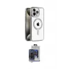 ieg™ iPhone 15 Pro Max Kılıf Eksen Form Koleksiyonu - Siyah Vanessa Magic Cam