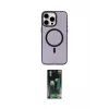 ieg™ iPhone 15 Pro Max Kılıf Eksen Işık Prime - Şeffaf 360 Full Body Arka Koruyucu