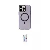 ieg™ iPhone 15 Pro Max Kılıf Eksen Işık Prime - Siyah Bilvis 0.18mm Plus Cam Ekran Koruyucu
