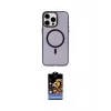 ieg™ iPhone 15 Pro Max Kılıf Eksen Işık Prime - Siyah Buffer Hayalet Cam Ekran Koruyucu