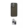 ieg™ iPhone 15 Pro Max Kılıf Eksen Işık - Siyah Vanessa Magic Hayalet Cam