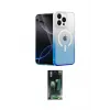 ieg™ iPhone 15 Pro Max Kılıf Eksen Minimal Özel Seri - Siyah 360 Mat Full Body Arka Koruyucu