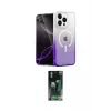 ieg™ iPhone 15 Pro Max Kılıf Eksen Minimal Özel Seri - Siyah 360 Mat Full Body Arka Koruyucu