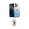 ieg™ iPhone 15 Pro Max Kılıf Eksen Minimal Özel Seri - Siyah Bilvis 3D Cam Ekran Koruyucu