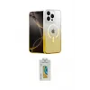 ieg™ iPhone 15 Pro Max Kılıf Eksen Minimal Özel Seri - Siyah Polymer Nano Ekran Koruyucu