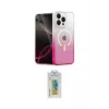 ieg™ iPhone 15 Pro Max Kılıf Eksen Minimal Özel Seri - Siyah Polymer Nano Ekran Koruyucu