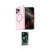 ieg™ iPhone 15 Pro Max Kılıf Kıvılcım Form Prime - Şeffaf 360 Full Body Arka Koruyucu