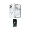 ieg™ iPhone 15 Pro Max Kılıf Kıvılcım Form Prime - Şeffaf 360 Full Body Arka Koruyucu