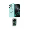 ieg™ iPhone 15 Pro Max Kılıf Kıvılcım Form Prime - Şeffaf 360 Full Body Arka Koruyucu
