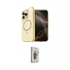 ieg™ iPhone 15 Pro Max Kılıf Kıvılcım Form Prime - Siyah Bilvis 3D Cam Ekran Koruyucu