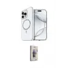 ieg™ iPhone 15 Pro Max Kılıf Kıvılcım Form Prime - Siyah Bilvis 3D Cam Ekran Koruyucu
