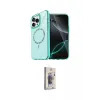 ieg™ iPhone 15 Pro Max Kılıf Kıvılcım Form Prime - Siyah Bilvis 3D Cam Ekran Koruyucu