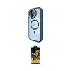 ieg™ iPhone 15 Pro Max Kılıf Kıvılcım Modern Koleksiyonu - Siyah Buffer Cam Ekran Koruyucu