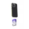 ieg™ iPhone 15 Pro Max Kılıf Kıvılcım Modern Özel Seri - Siyah Bilvis 5in1 3D Magic Cam Ekran Koruyucu