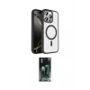 ieg™ iPhone 15 Pro Max Kılıf Kıvılcım Prime - Şeffaf 360 Full Body Arka Koruyucu