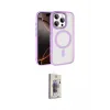 ieg™ iPhone 15 Pro Max Kılıf Kıvılcım Prime - Siyah Bilvis 3D Cam Ekran Koruyucu