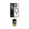 ieg™ iPhone 15 Pro Max Kılıf Kıvılcım Prime - Siyah Buffer Cam Ekran Koruyucu