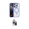 ieg™ iPhone 15 Pro Max Kılıf Kıvılcım Prime - Siyah Vanessa Magic Hayalet Cam