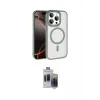 ieg™ iPhone 15 Pro Max Kılıf Kıvılcım Prime - Siyah Vanessa Magic Hayalet Cam