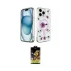 ieg™ iPhone 15 Pro Max Kılıf Kozmos Doku - Siyah Buffer Cam Ekran Koruyucu