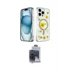 ieg™ iPhone 15 Pro Max Kılıf Kozmos Doku - Siyah Vanessa Magic Cam
